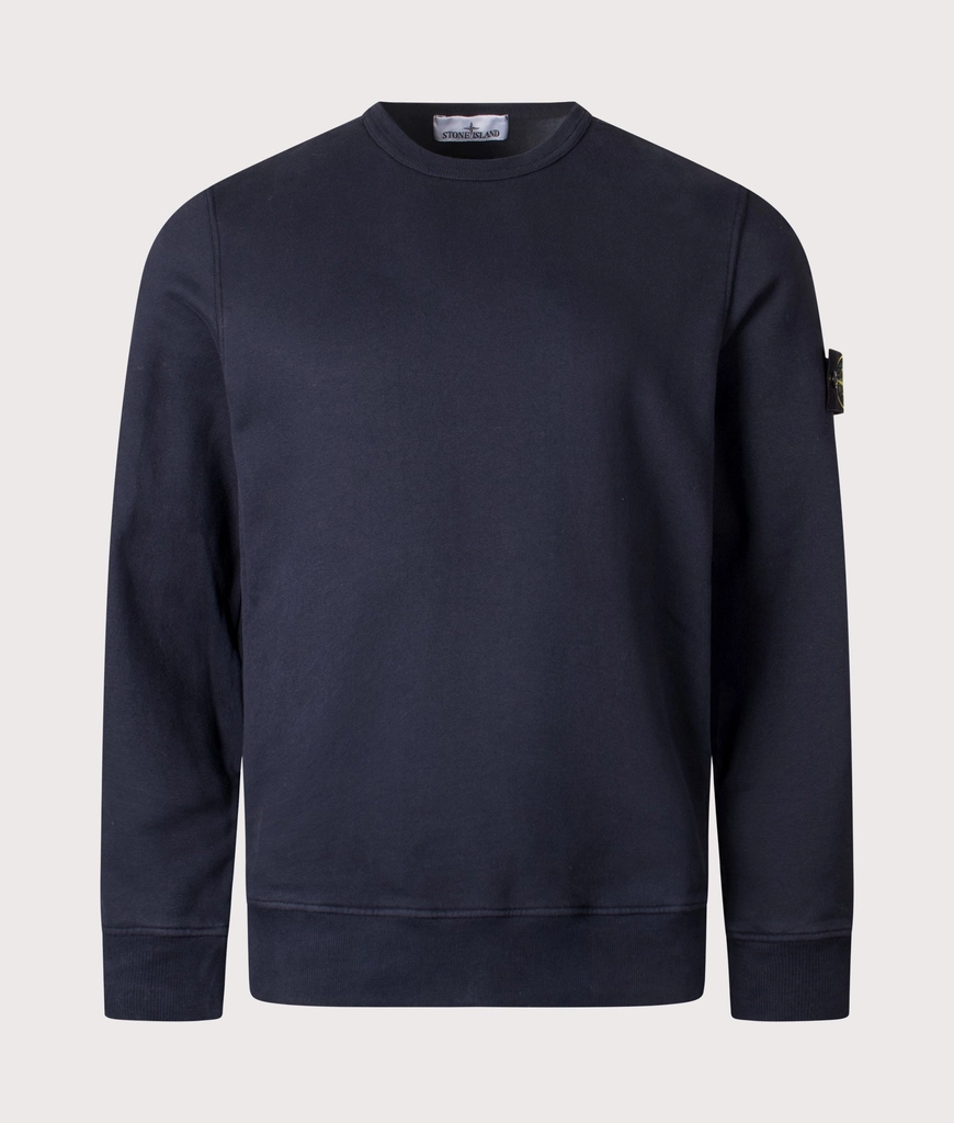 Stone Island Mens Brushed Organic Cotton Sweatshirt